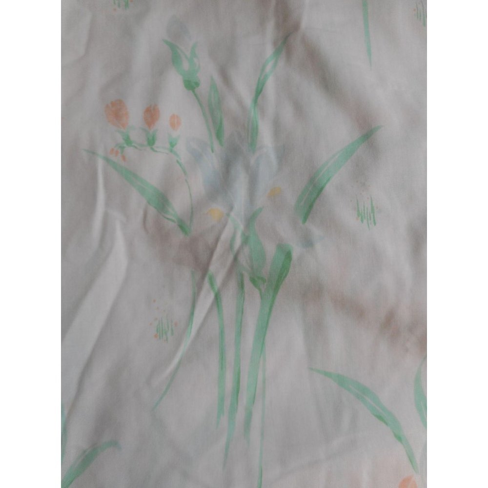 Vintage Floral Queen Flat Lady Pepperell Sheet - Picture 2 of 5